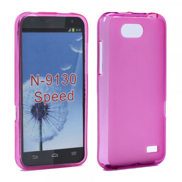 Wholesale ZTE Speed Boost Mobile TPU Gel Soft Case (Hot Pink)